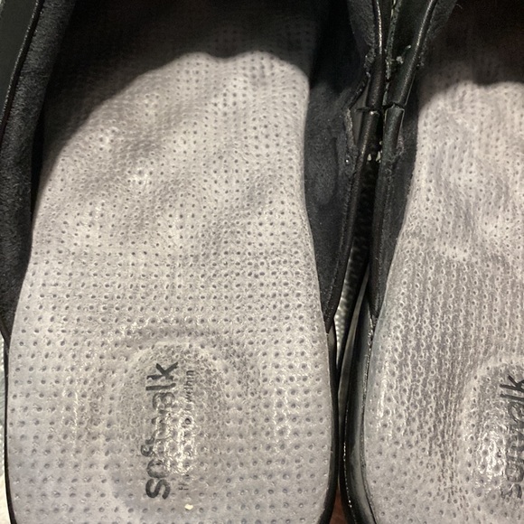 SOFTWALK Amber- Black Leather CLOG Size 11WW - Picture 6 of 9